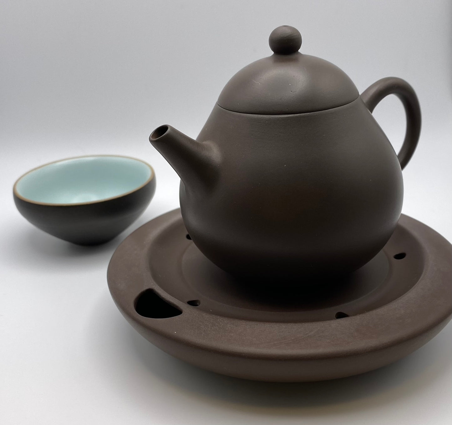 Purple Clay Cha Pan Tea Boat