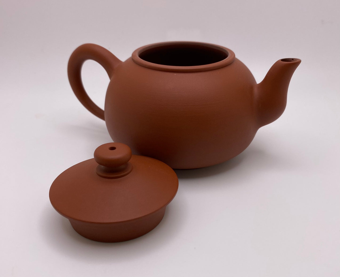 Master Lin's Hand-thrown Red Clay Pan Hu Tea Pot 145ml